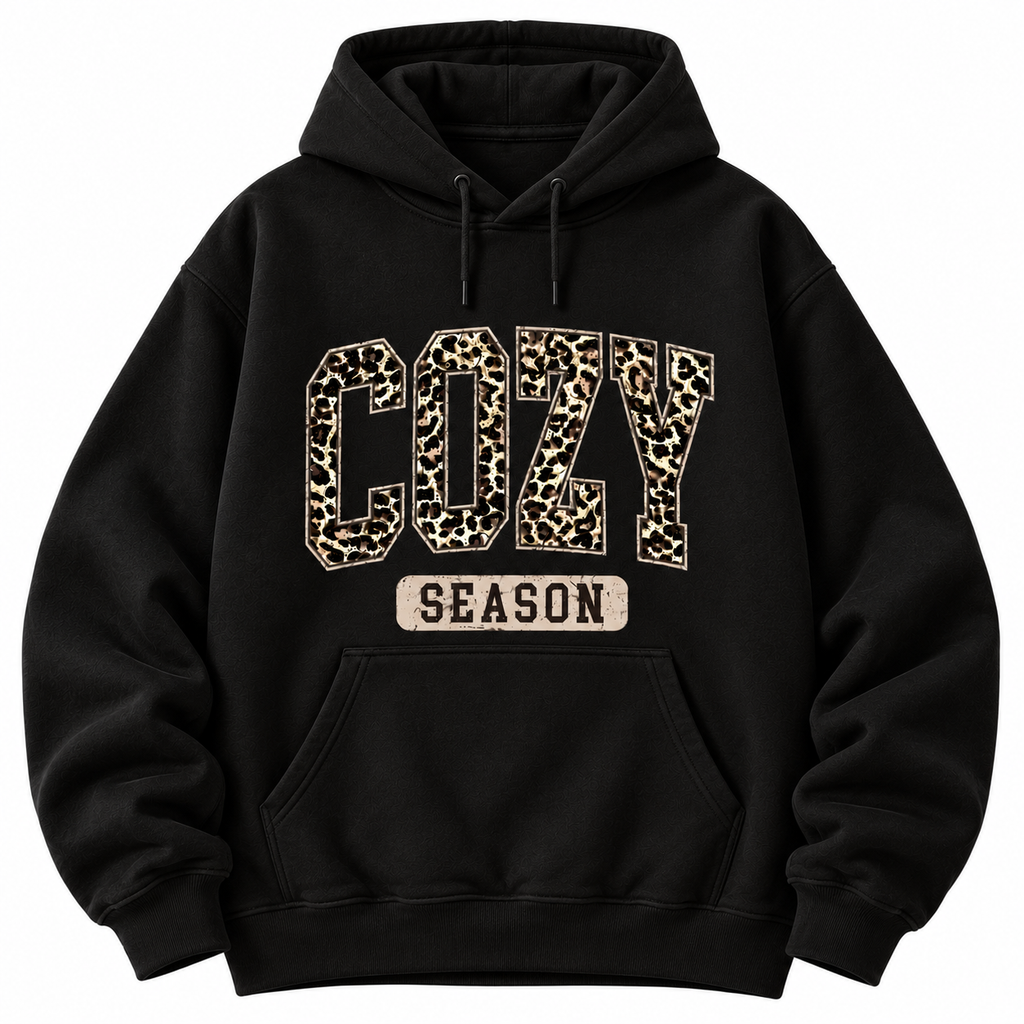 Cozy Season Leopard Print Sweatshirt – Retro Fall Gift, Shirt & Hoodie