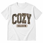 Cozy Season Leopard Print Sweatshirt – Retro Fall Gift, Shirt & Hoodie