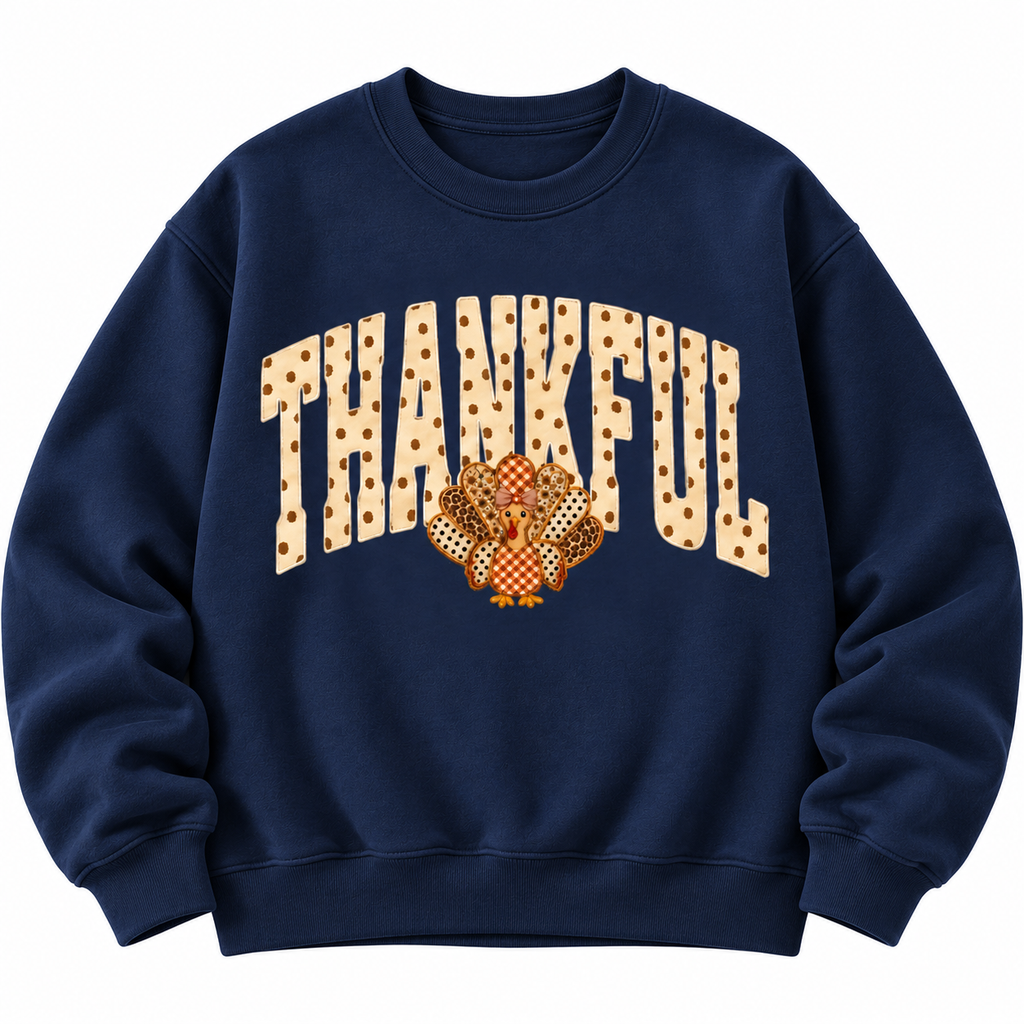 Thankful Turkey Sweatshirt – Cute Thanksgiving Gift, Shirt & Hoodie