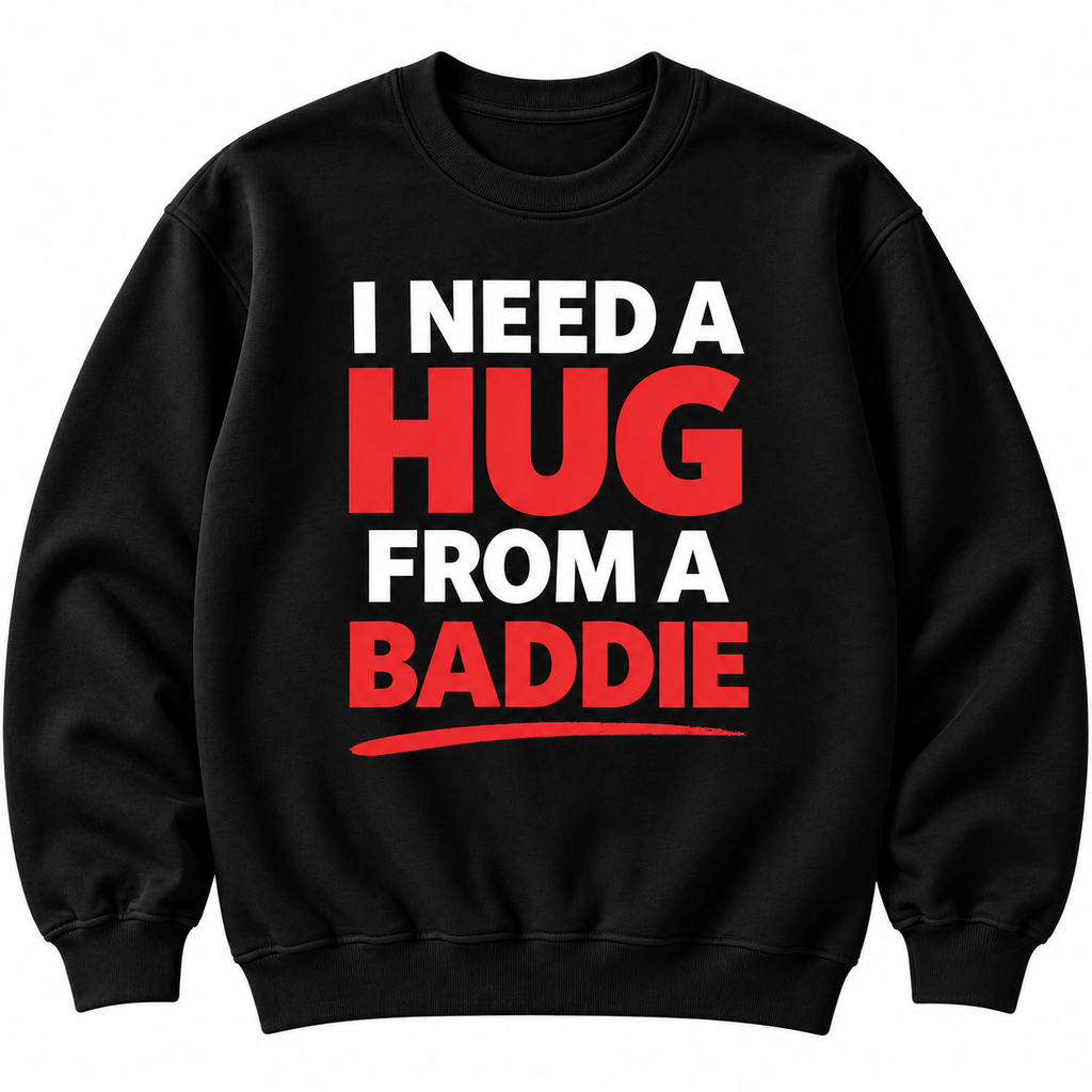I Need a Hug From a Baddie Shirt – Funny Viral Meme Gift Tee