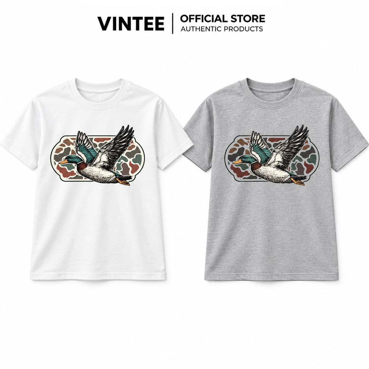 Vintage Mallard Duck Hunting Shirt – Camo Graphic Sweatshirt & Hoodie