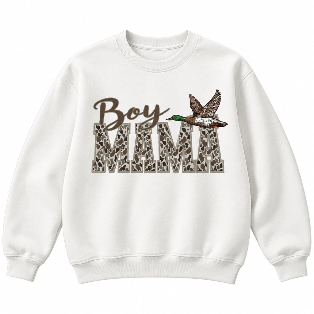 Boy Mama Duck Hunting Camo Sweatshirt – Mom of Boys Gift, Shirt & Hoodie