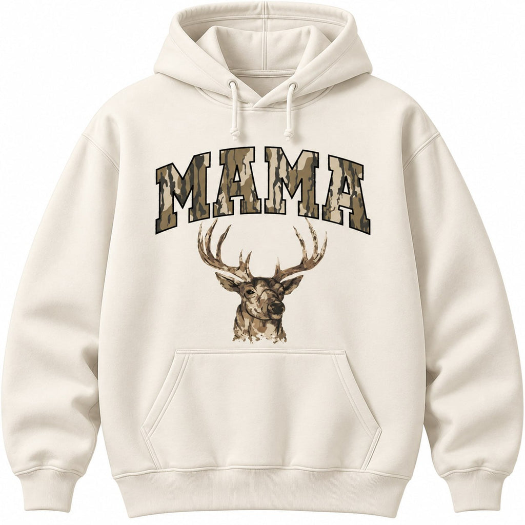 Mama Deer Hunting Camo Shirt – Vintage Buck Sweatshirt & Hoodie