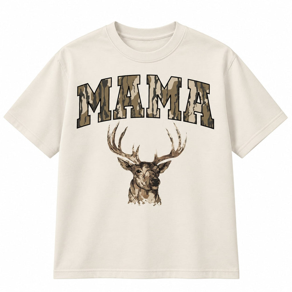 Mama Deer Hunting Camo Shirt – Vintage Buck Sweatshirt & Hoodie