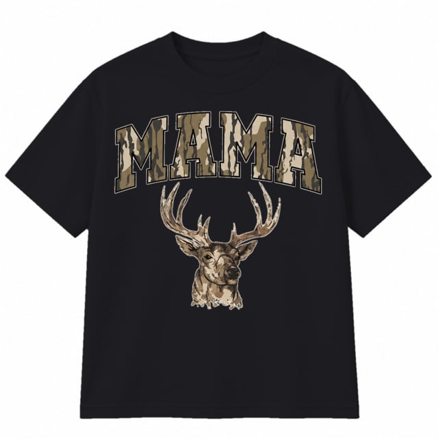 Mama Deer Hunting Camo Shirt – Vintage Buck Sweatshirt & Hoodie